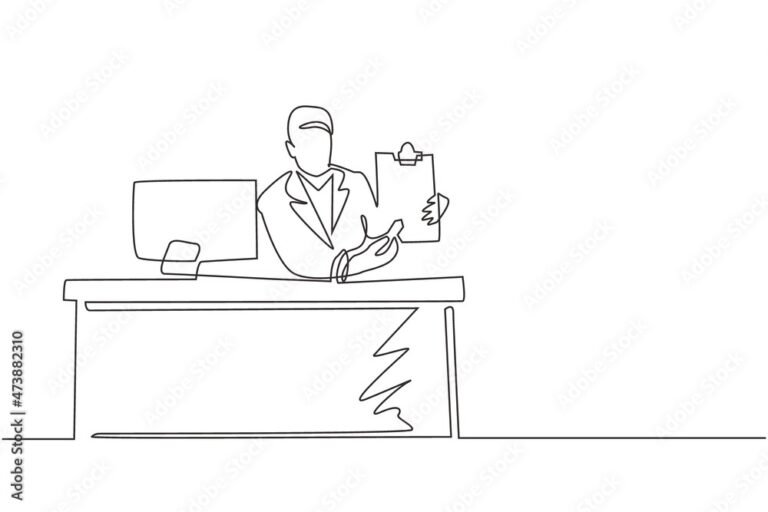 hymyileva pankkivirkailija ja lainapaperit