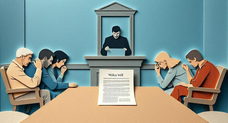 ihmiset neuvottelemassa perinnon asioista rauhallisesti