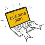 kasi-kirjoittaa-liiketoimintasuunnitelmaa-tietokoneella
