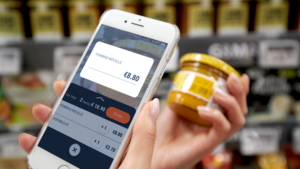 kateva mobiilimaksu alypuhelimella ostoksilla