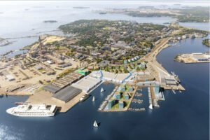 kotkan satama ja yritysalue ilman ihmisia