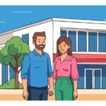 pariskunta-keskustelee-kodin-edessa-rauhallisesti